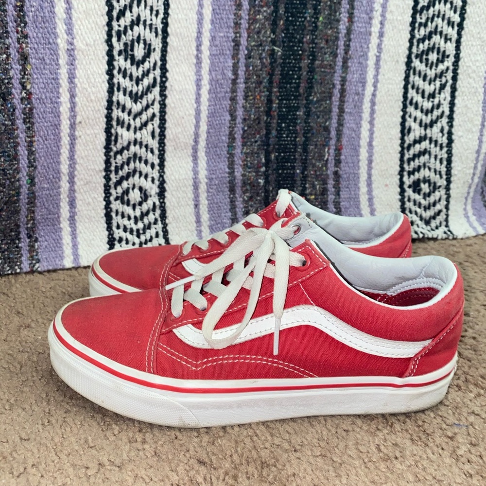 red old skool vans